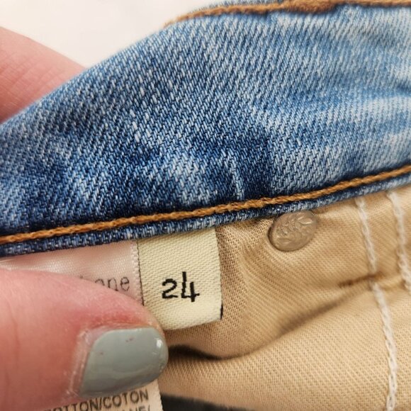 Rag & Bone Dre Capri Light Wash Skinny Jeans Denim Crop Women's 24 - Picture 11 of 12